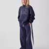 Sweat-shirt enfant Vintagesoft oversize à col montant et logo