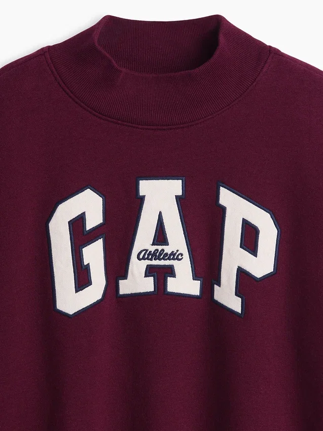 Sweat-shirt enfant Vintagesoft oversize à col montant et logo