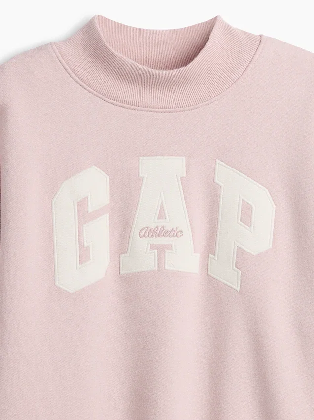 Sweat-shirt enfant Vintagesoft oversize à col montant et logo