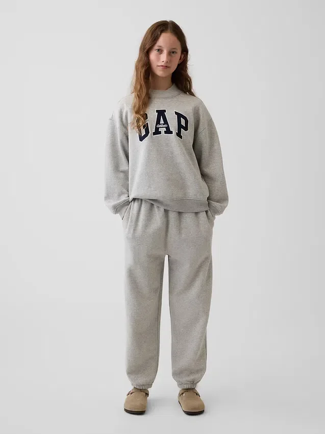 Sweat-shirt enfant Vintagesoft oversize à col montant et logo
