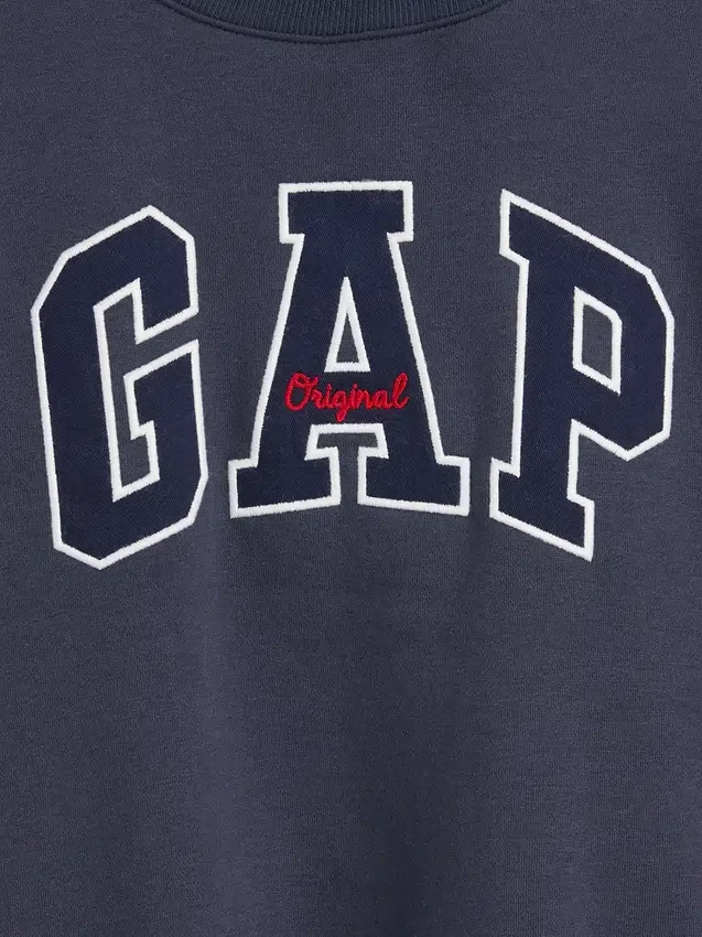 Sweat-shirt enfant Vintagesoft oversize à col montant et logo