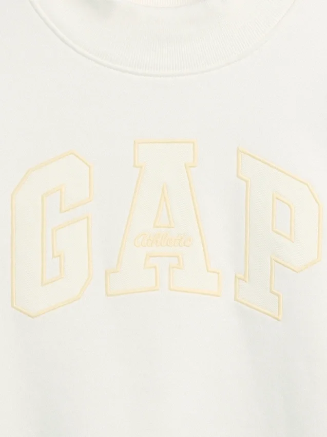 Sweat-shirt enfant Vintagesoft oversize à col montant et logo