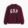 Sweat-shirt enfant Vintagesoft oversize à col montant et logo