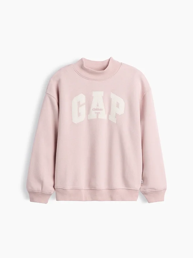 Sweat-shirt enfant Vintagesoft oversize à col montant et logo
