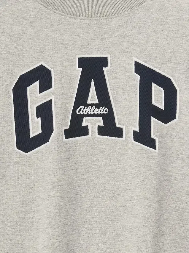 Sweat-shirt enfant Vintagesoft oversize à col montant et logo
