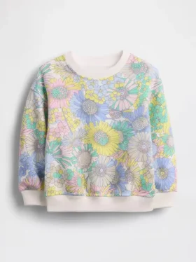 Sweat-shirt à fleurs en tissu éponge Vintagesoft pour Bébé & Enfant