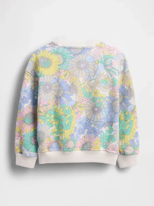 Sweat-shirt à fleurs en tissu éponge Vintagesoft pour Bébé & Enfant