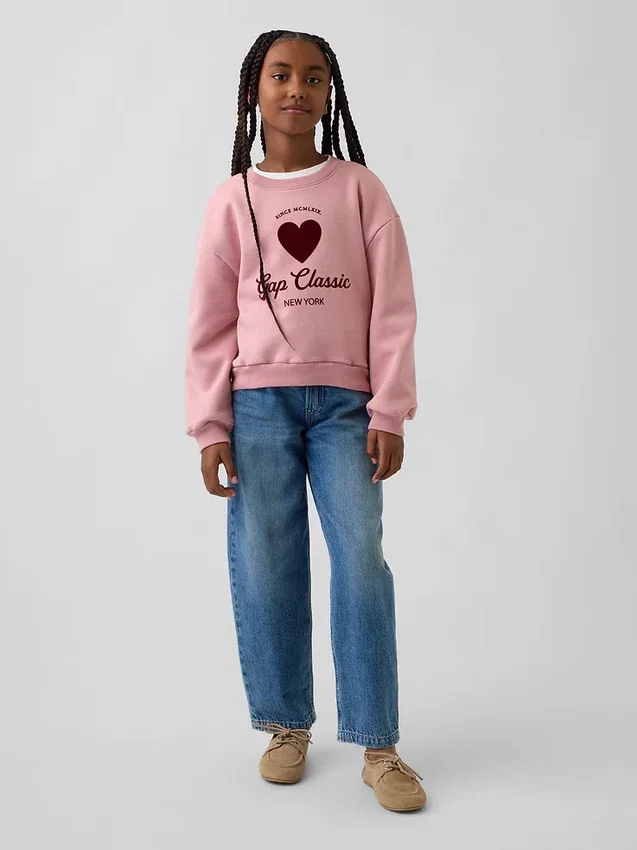 Sweat-shirt à manches dolman Vintagesoft pour enfants