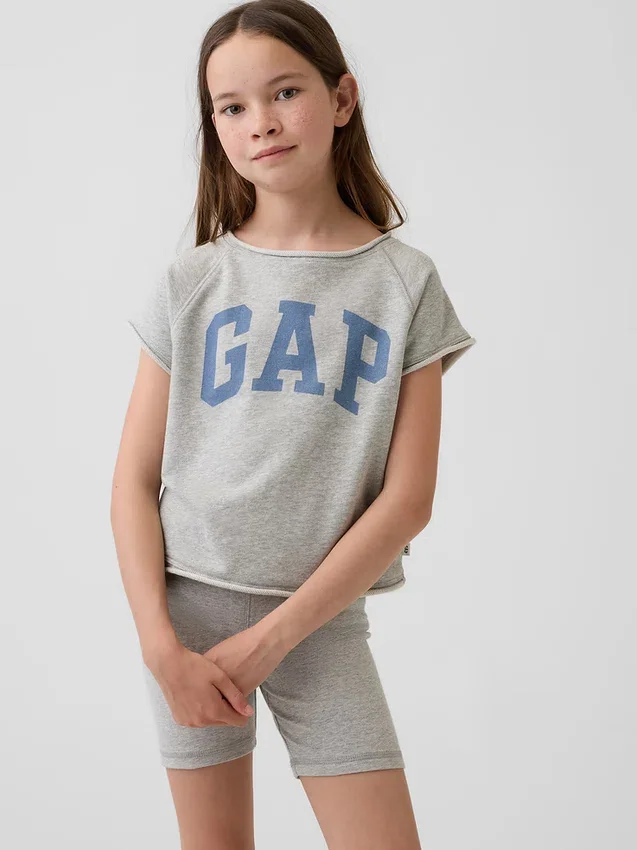 Sweat-shirt à manches raglan en tissu éponge Vintagesoft pour enfant