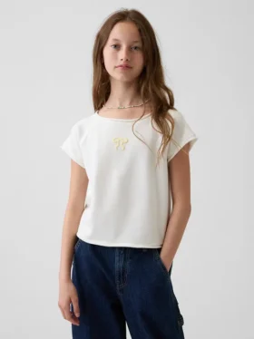 Sweat-shirt à manches raglan en tissu éponge Vintagesoft pour enfant