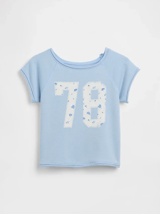 Sweat-shirt à manches raglan en tissu éponge Vintagesoft pour enfant