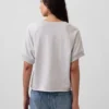Sweat-shirt oversize à col en V en tissu éponge Vintagesoft