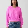 Sweat-shirt oversize à col en V Vintagesoft
