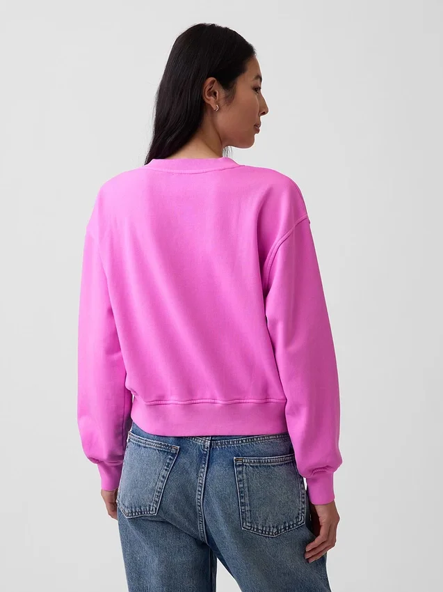 Sweat-shirt oversize à col en V Vintagesoft