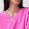 Sweat-shirt oversize à col en V Vintagesoft