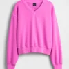 Sweat-shirt oversize à col en V Vintagesoft