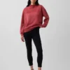 Sweat-shirt oversize à col montant en molleton épais