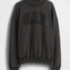 Sweat-shirt oversize à col montant en molleton épais