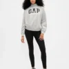 Sweat-shirt oversize à col montant en molleton épais avec logo