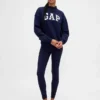 Sweat-shirt oversize à col montant en molleton épais avec logo
