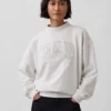 Sweat-shirt oversize à col montant et logo en tissu éponge Vintagesoft