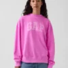 Sweat-shirt oversize à col montant et logo en tissu éponge Vintagesoft