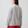 Sweat-shirt oversize à col montant et logo en tissu éponge Vintagesoft