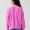 Sweat-shirt oversize à col montant et logo en tissu éponge Vintagesoft