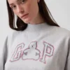 Sweat-shirt oversize à col montant et logo en tissu éponge Vintagesoft