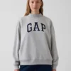 Sweat-shirt oversize à col montant et logo Vintagesoft
