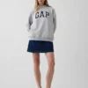 Sweat-shirt oversize à col montant et logo Vintagesoft