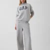 Sweat-shirt oversize à col montant et logo Vintagesoft