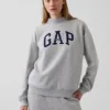 Sweat-shirt oversize à col montant et logo Vintagesoft