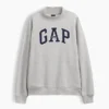 Sweat-shirt oversize à col montant et logo Vintagesoft