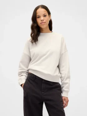 Sweat-shirt oversize en molleton français épais