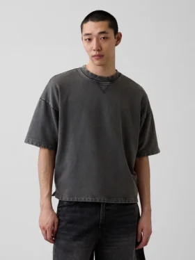 Sweat-shirt oversize en molleton français épais