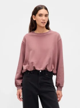 Sweat-shirt oversize en molleton français épais