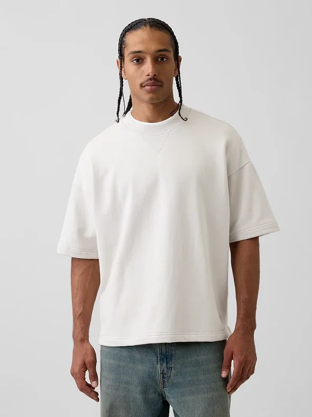 Sweat-shirt oversize en molleton français épais