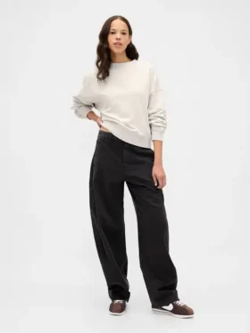 Sweat-shirt oversize en molleton français épais