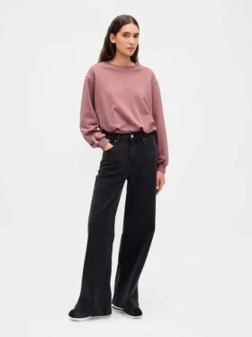 Sweat-shirt oversize en molleton français épais