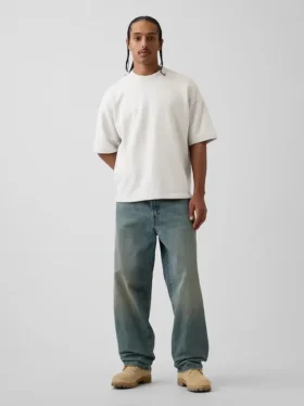 Sweat-shirt oversize en molleton français épais