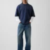 Sweat-shirt oversize en molleton français épais