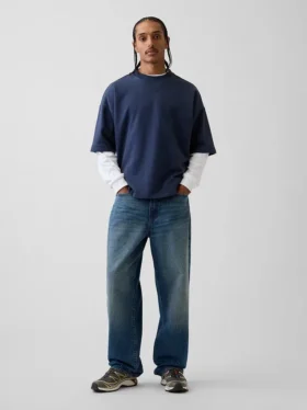 Sweat-shirt oversize en molleton français épais