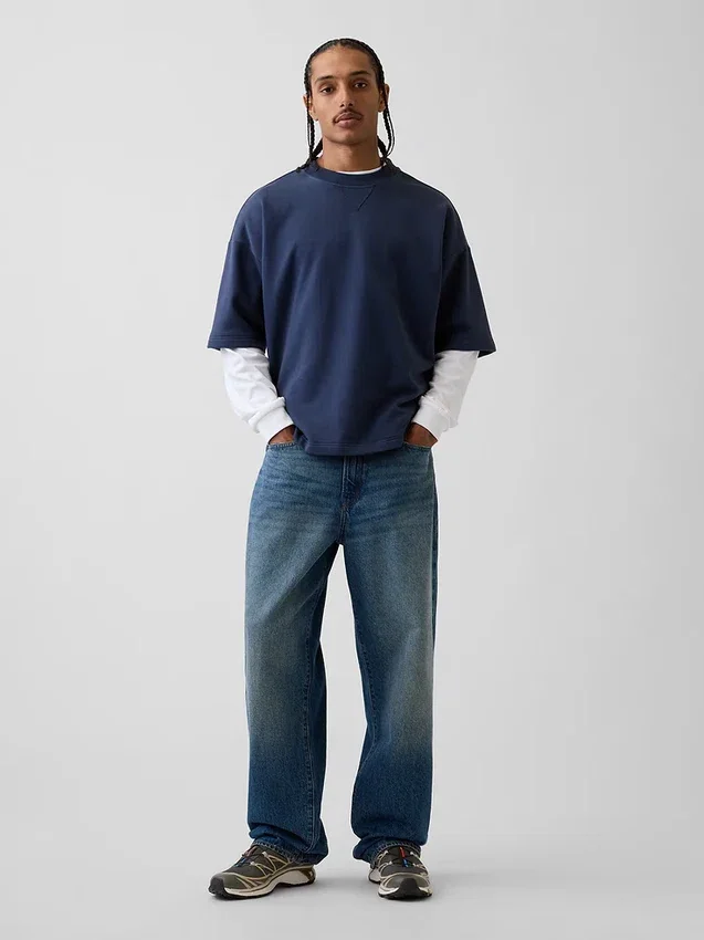 Sweat-shirt oversize en molleton français épais