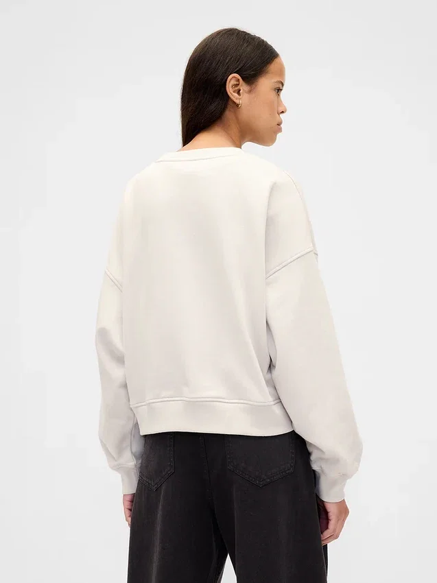 Sweat-shirt oversize en molleton français épais