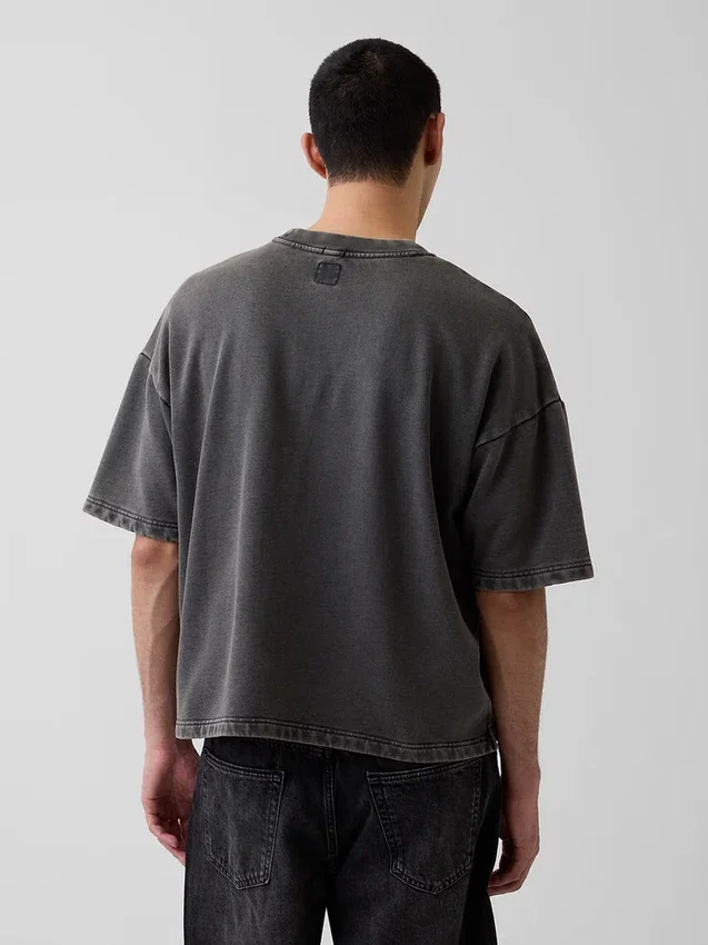 Sweat-shirt oversize en molleton français épais