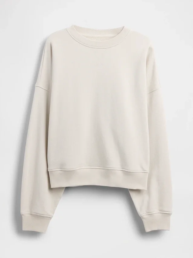 Sweat-shirt oversize en molleton français épais
