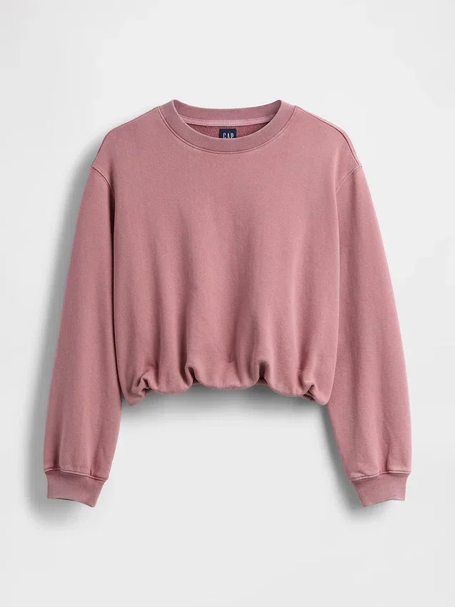 Sweat-shirt oversize en molleton français épais