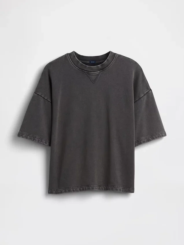Sweat-shirt oversize en molleton français épais