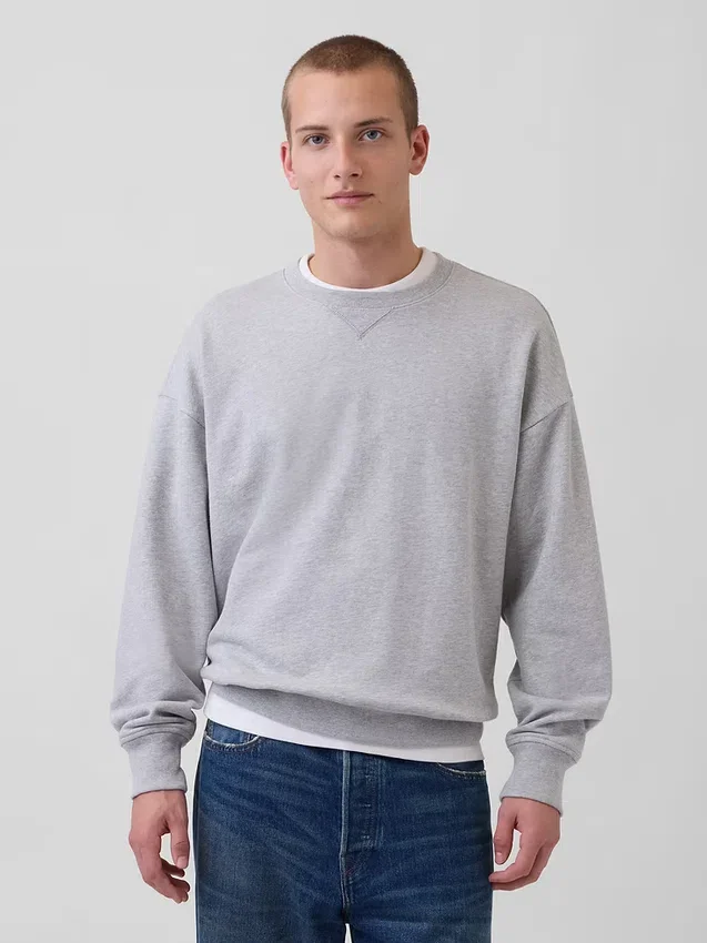 Sweat-shirt oversize en molleton épais pour adulte